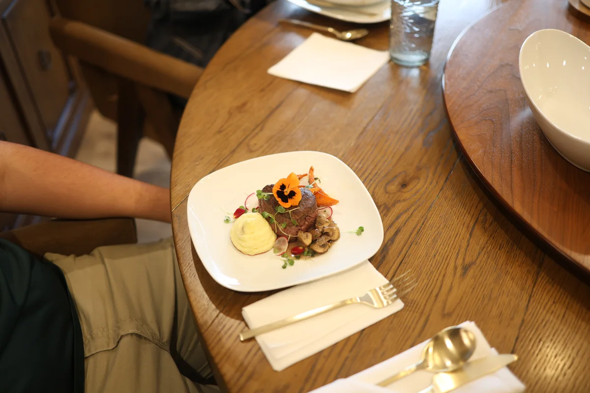 Fillet dish prepared by Chef Julia Shelley