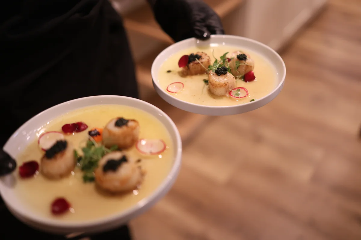 Scallops prepared by Chef Julia Shelley